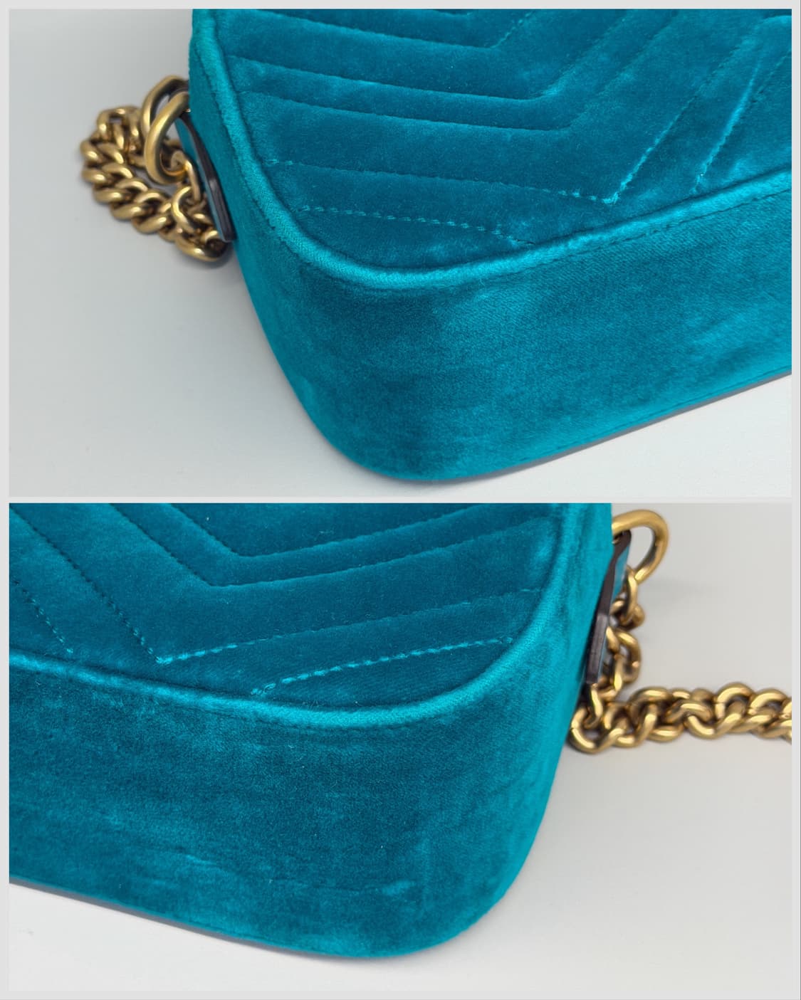 구찌 벨벳 마틀라세 GG 마몽 스몰 크로스백 상품이미지9