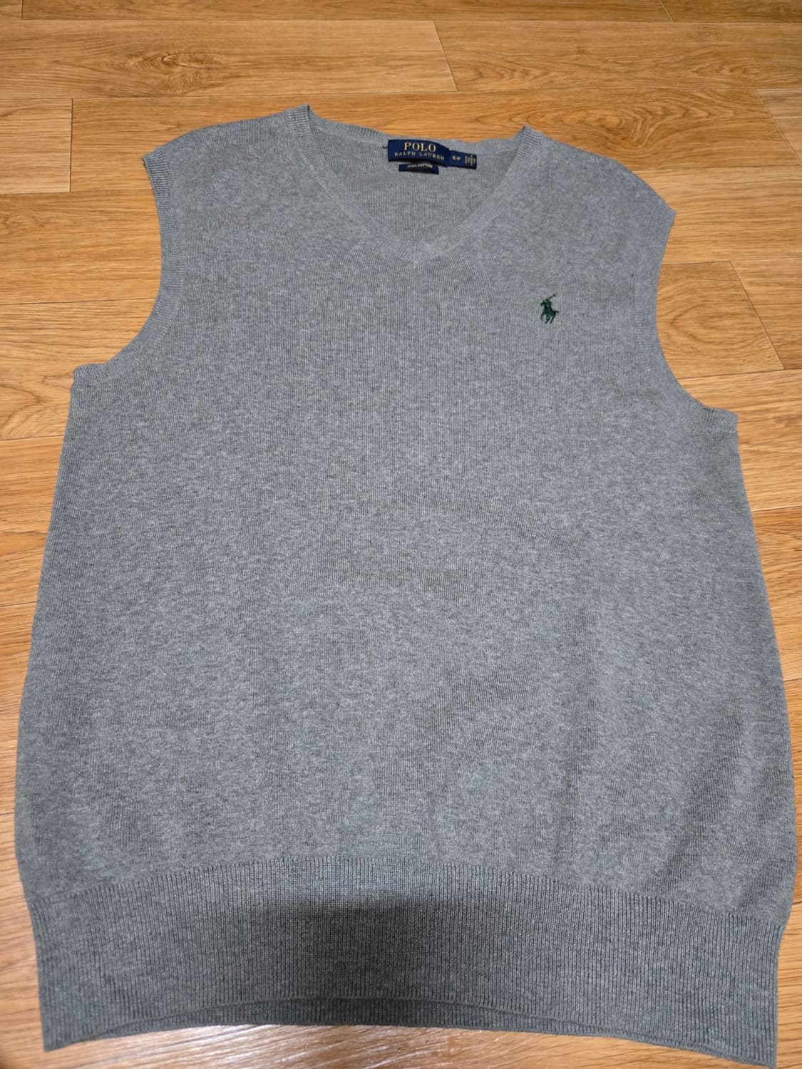 폴로 랄프로렌 피마코튼 그레이 니트 베스트 상품이미지3