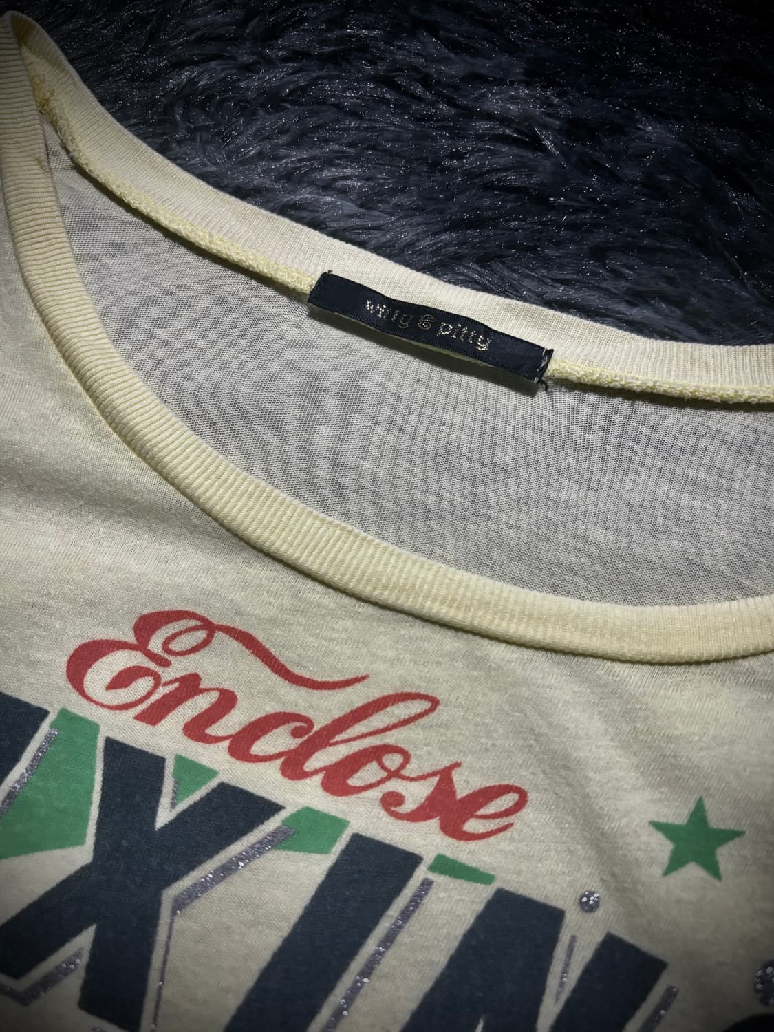 스타 프린팅 레터링 반팔 티셔츠 상품이미지5