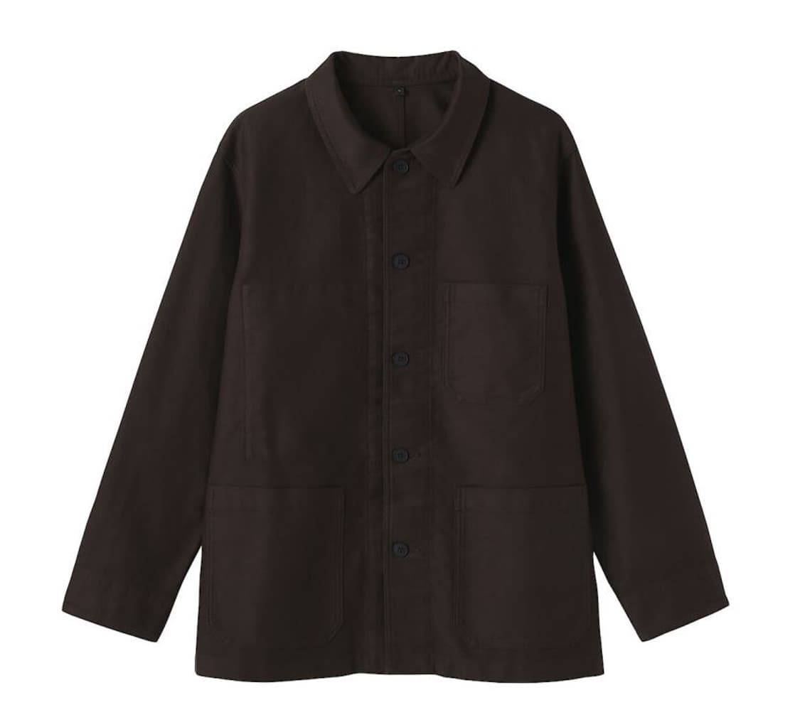무인양품 muji 케이폭 혼방 몰스킨 워크자켓 xl 상품이미지3