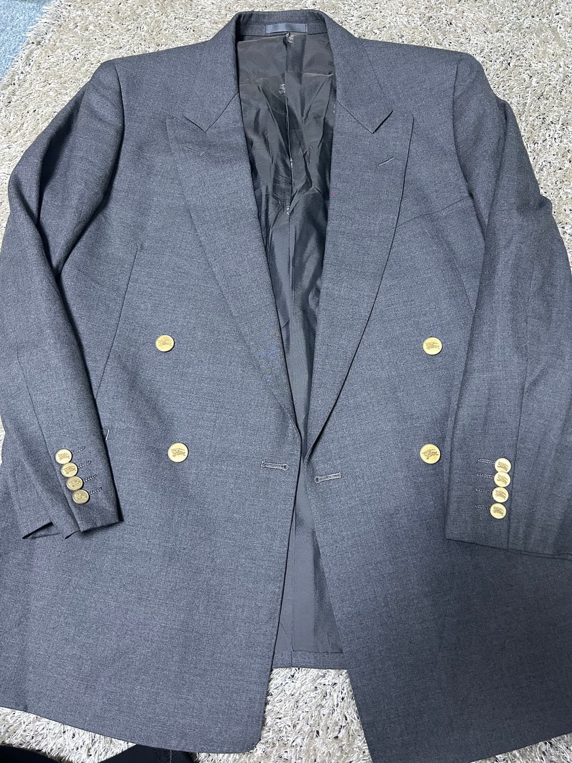 버버리 더블 타스마니아 울 사이즈 105 상품이미지1