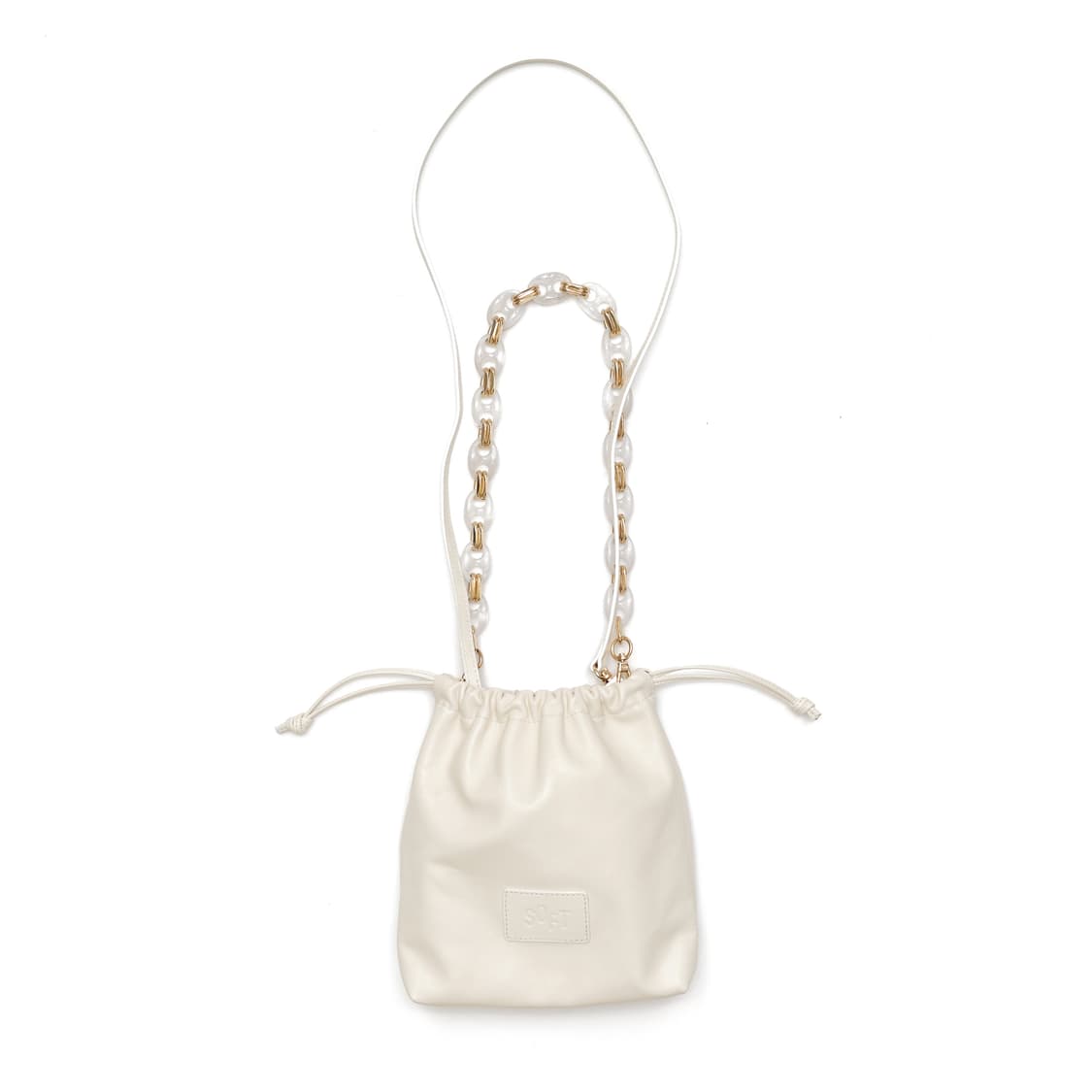 소프트서울 가방 MIX DUST LEATHER BAG_WHITE  상품이미지1