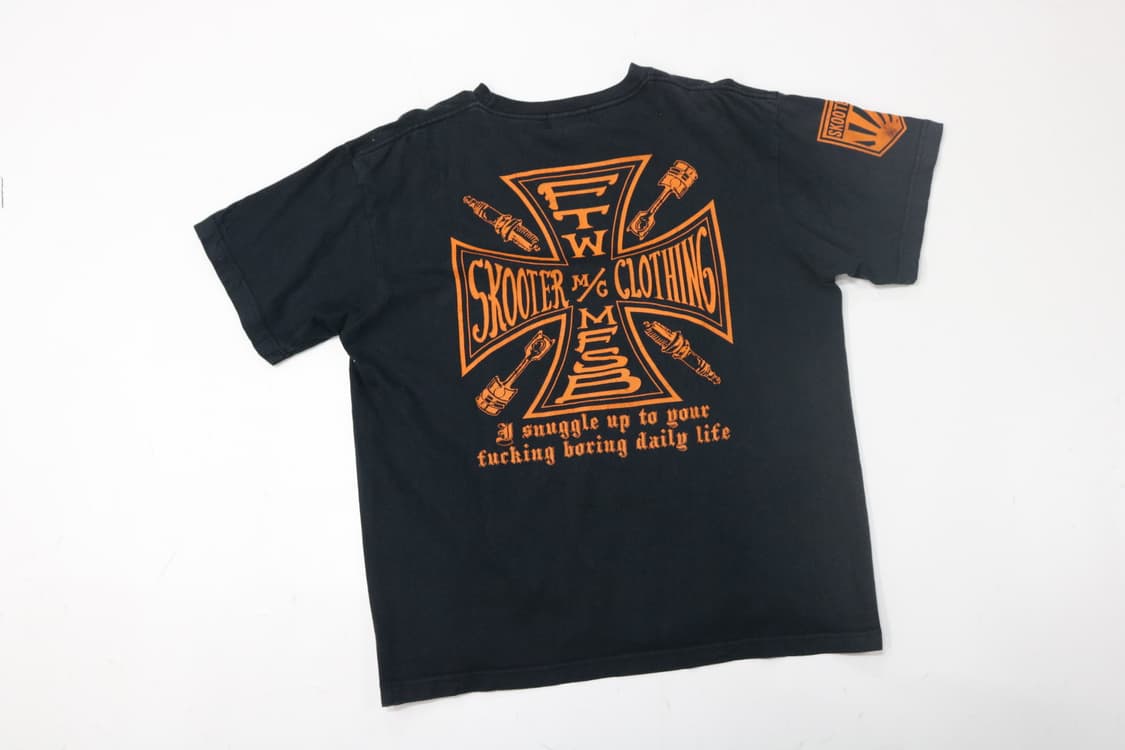 MFSB by FARMERS CO 빈티지 아이언 크로스 모터사이클 티셔츠 상품이미지2