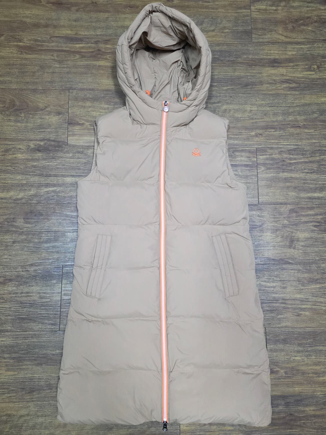 베네통 롱후디 폴리패딩 베스트 상품이미지1