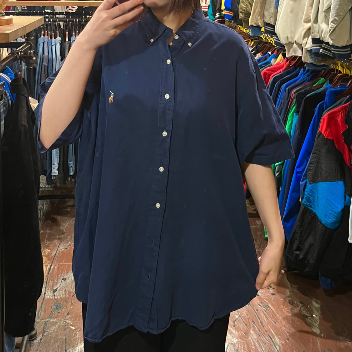 [HI] 폴로 반팔 셔츠 네이비 상품이미지2