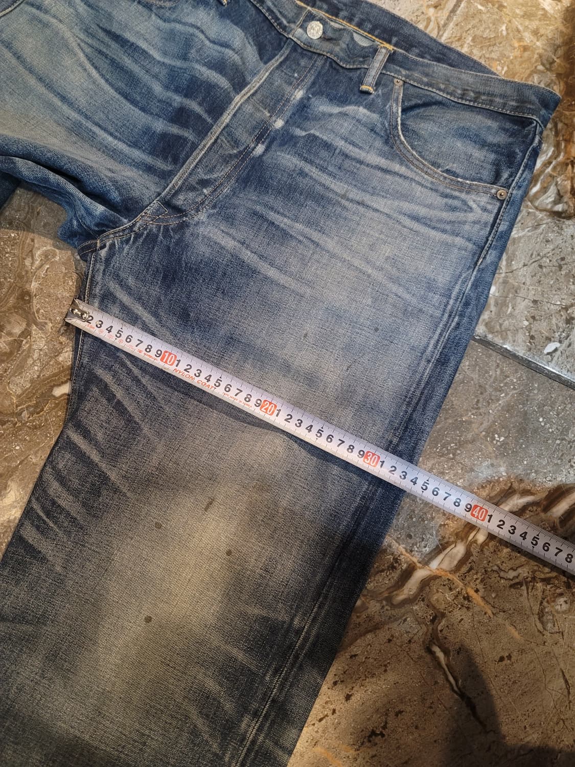 더블알엘 워싱 셀비지 데님팬츠 (빅사이즈) 상품이미지6