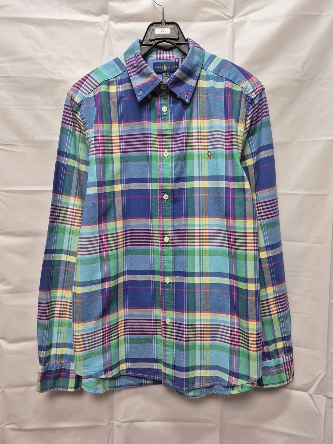 폴로 체크셔츠 새상품급 상품이미지1