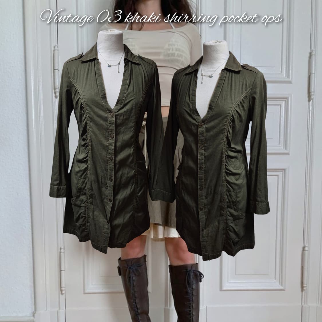 Vintage 03 khaki shirring pocket ops 상품이미지1