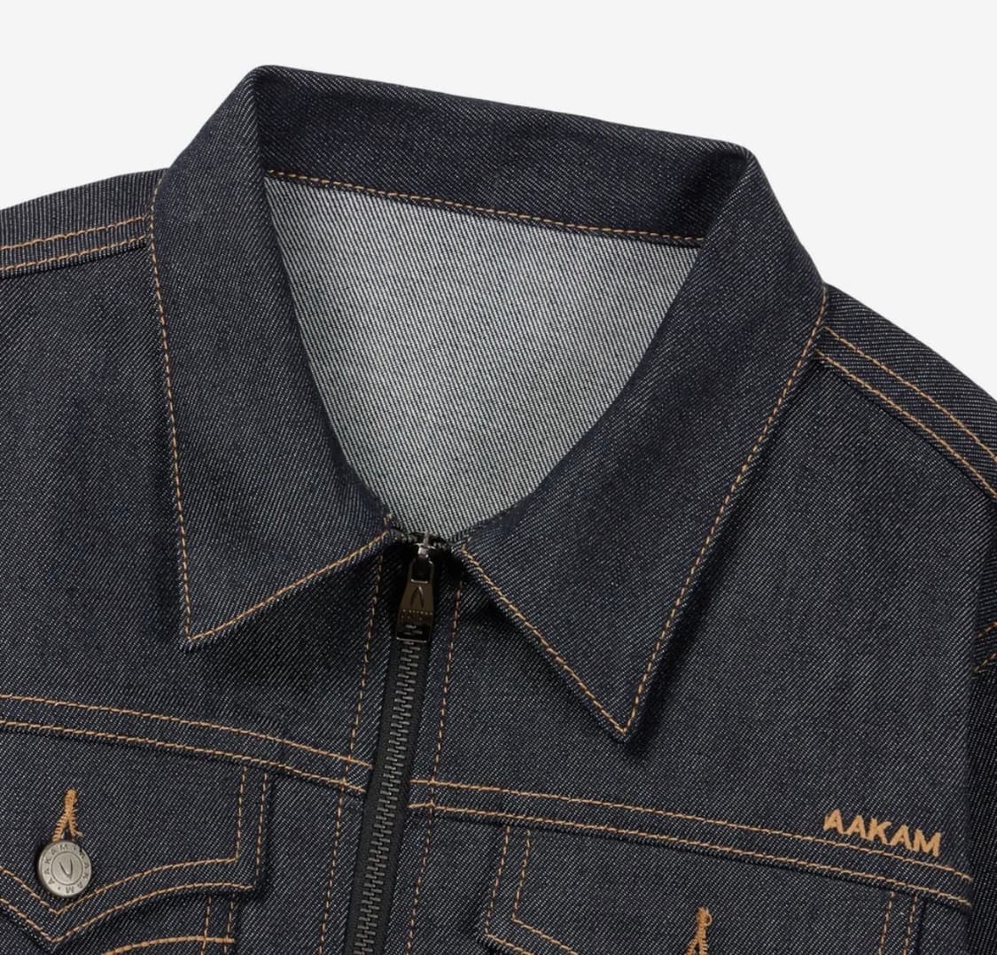 아캄 Banding Denim Zip-Up Jacket 상품이미지5