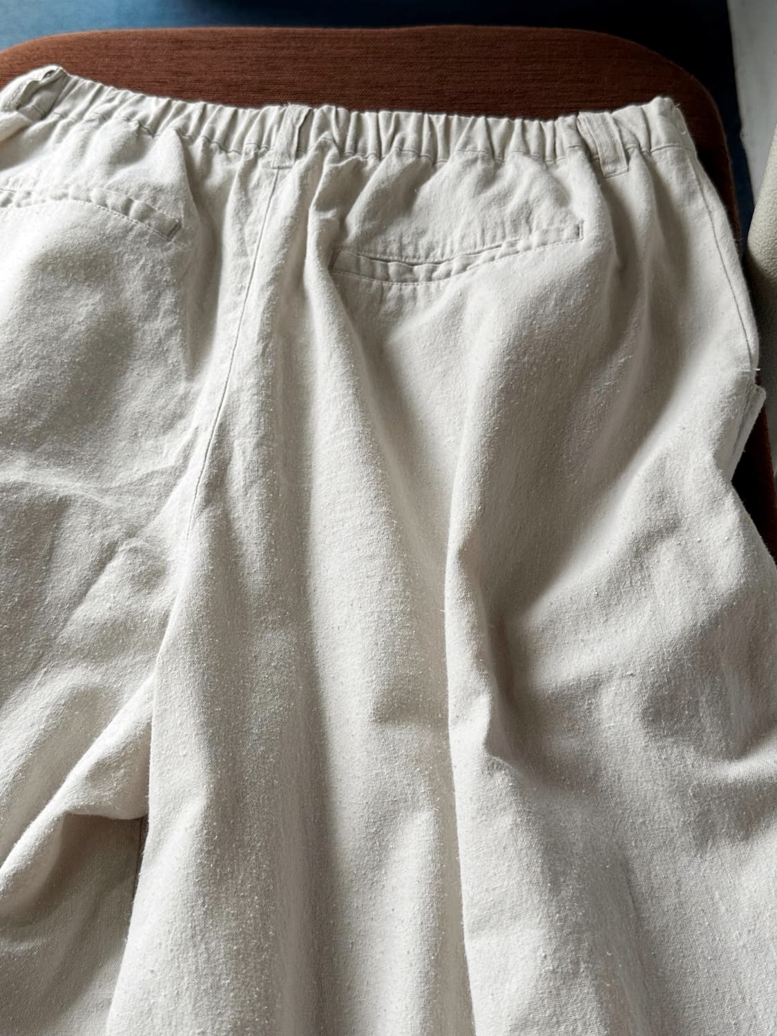 Washed linen rayon banded 3/4 gaucho pan 상품이미지5