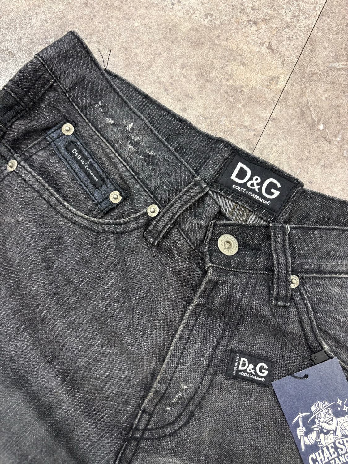 D&G 흑청 데님 팬츠 #csz437 상품이미지4