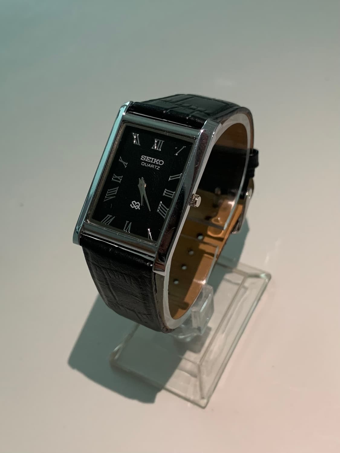 세이코 Seiko 쿼츠 탱크 블랙 상품이미지1