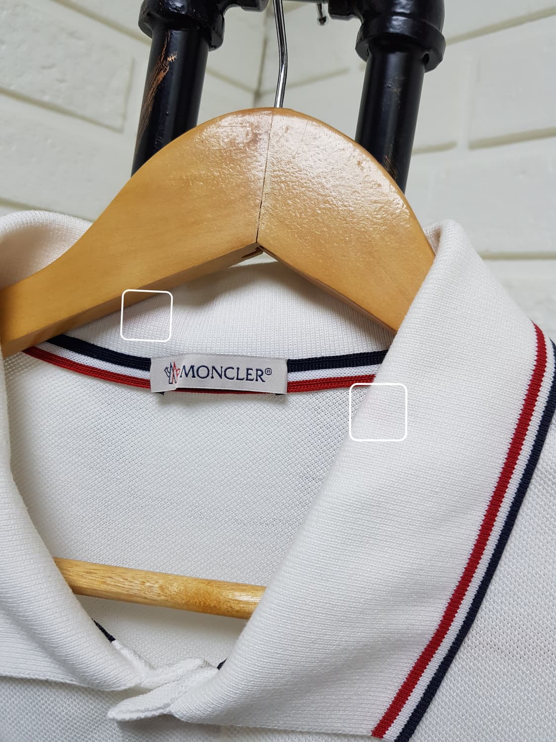 [21ss/xl] 몽클레어 폴로 반팔티 화이트 상품이미지5