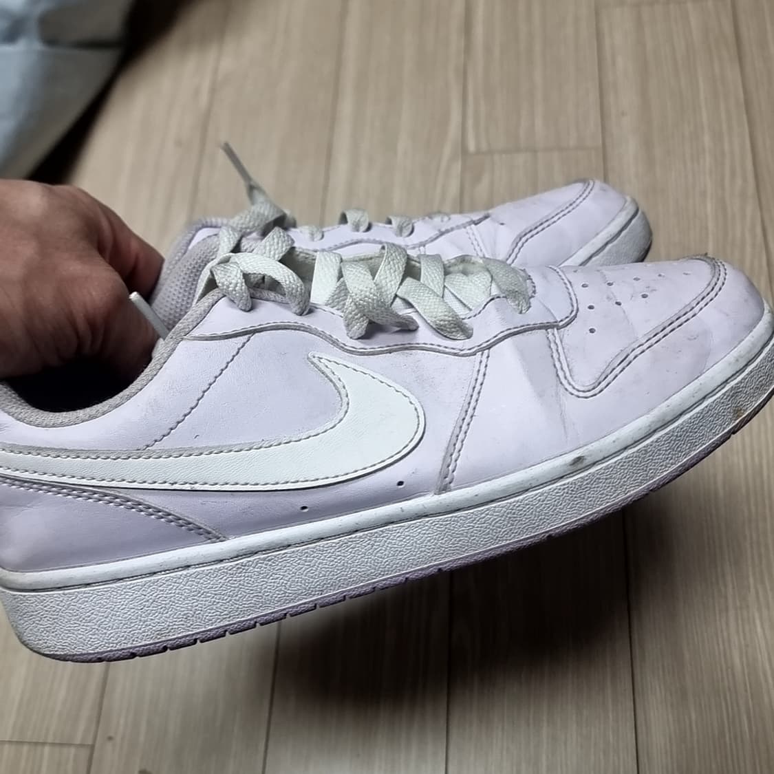 나이키 코트 로우 흰보라 스니커즈(245) 상품이미지1