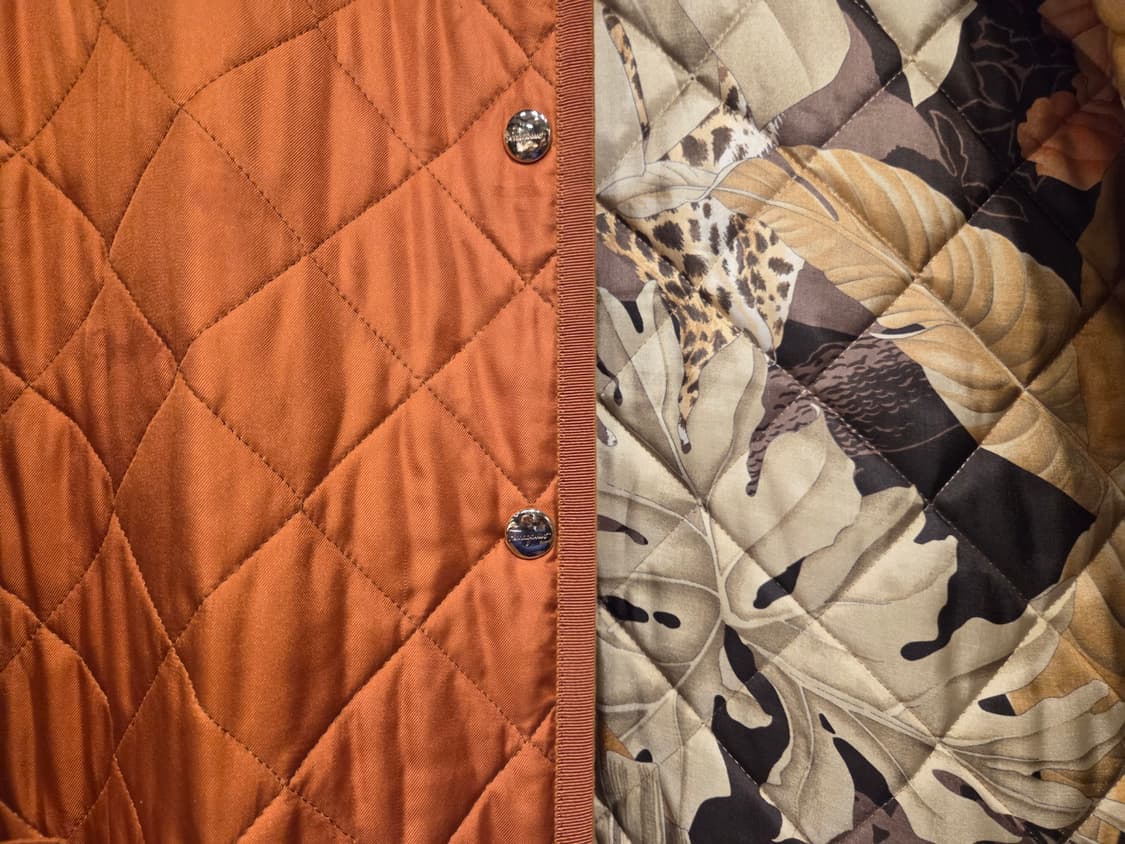 살바토레 페라가모 실크퀼팅자켓 상품이미지4