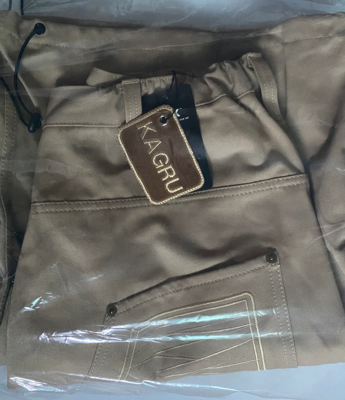 kagru 베이지 와이드팬츠 상품이미지2