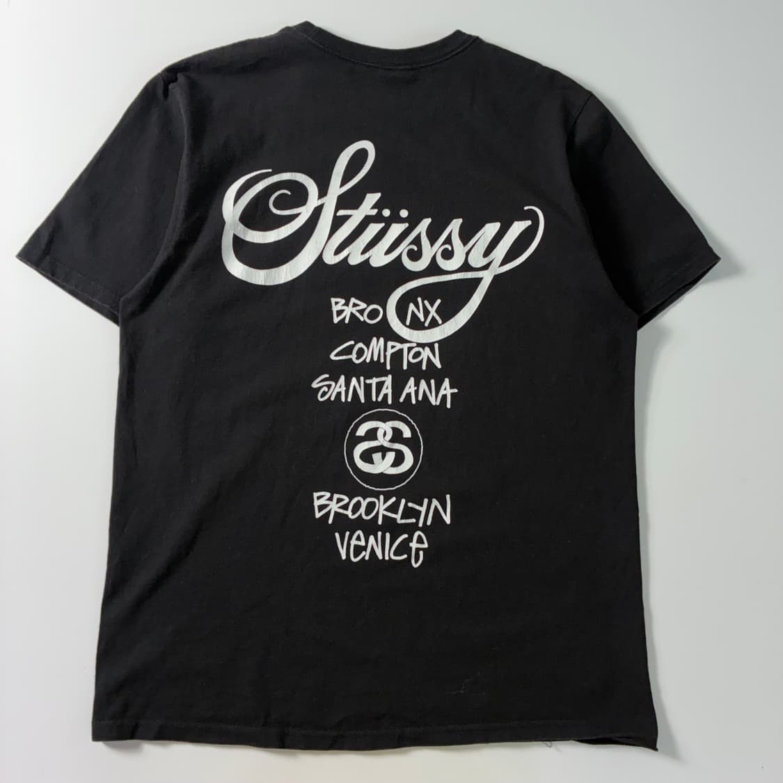 Stussy  스투시 월드투어 블랙 반팔티셔츠  상품이미지2