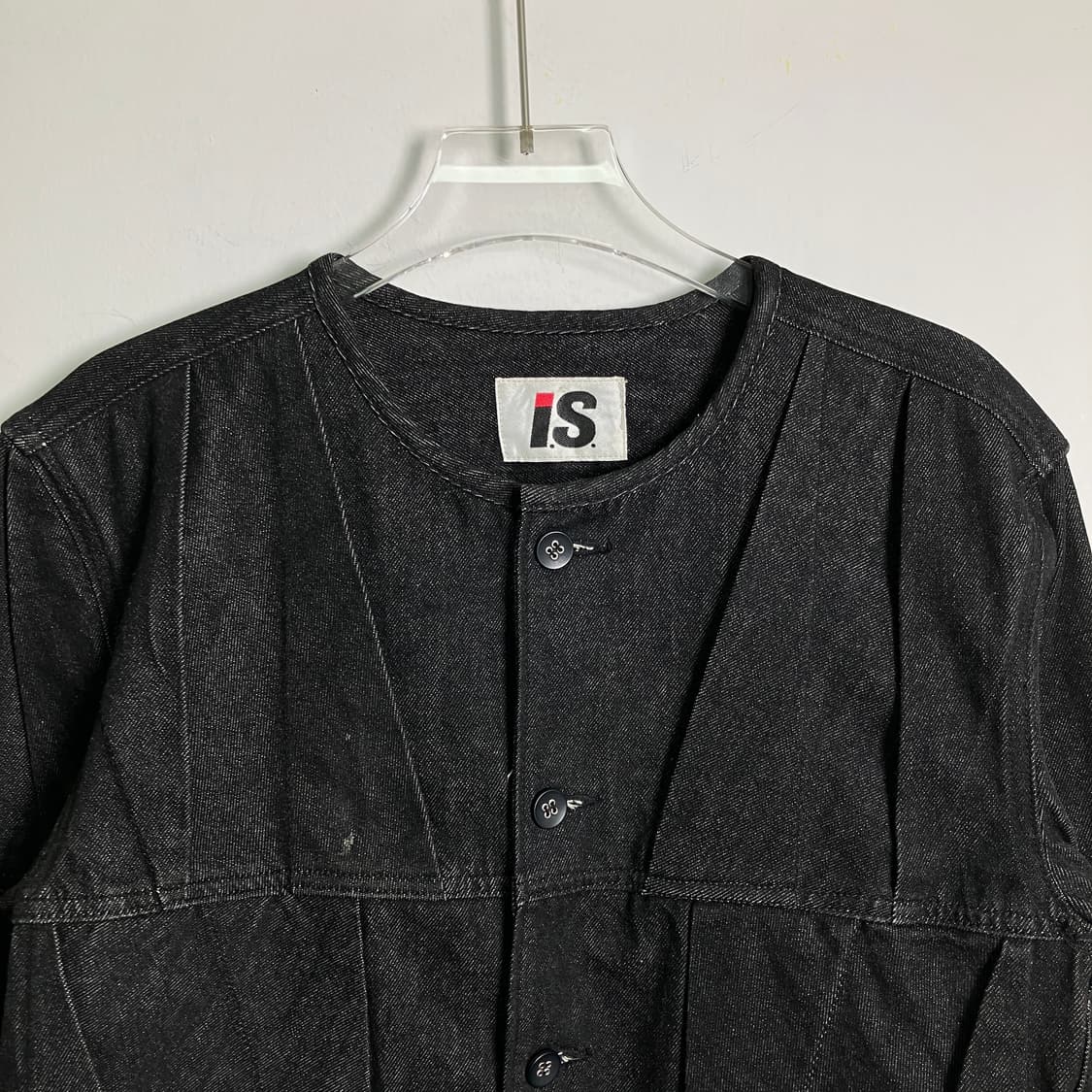 이세이미야케 블랙 데님 크롭 자켓 M 상품이미지4