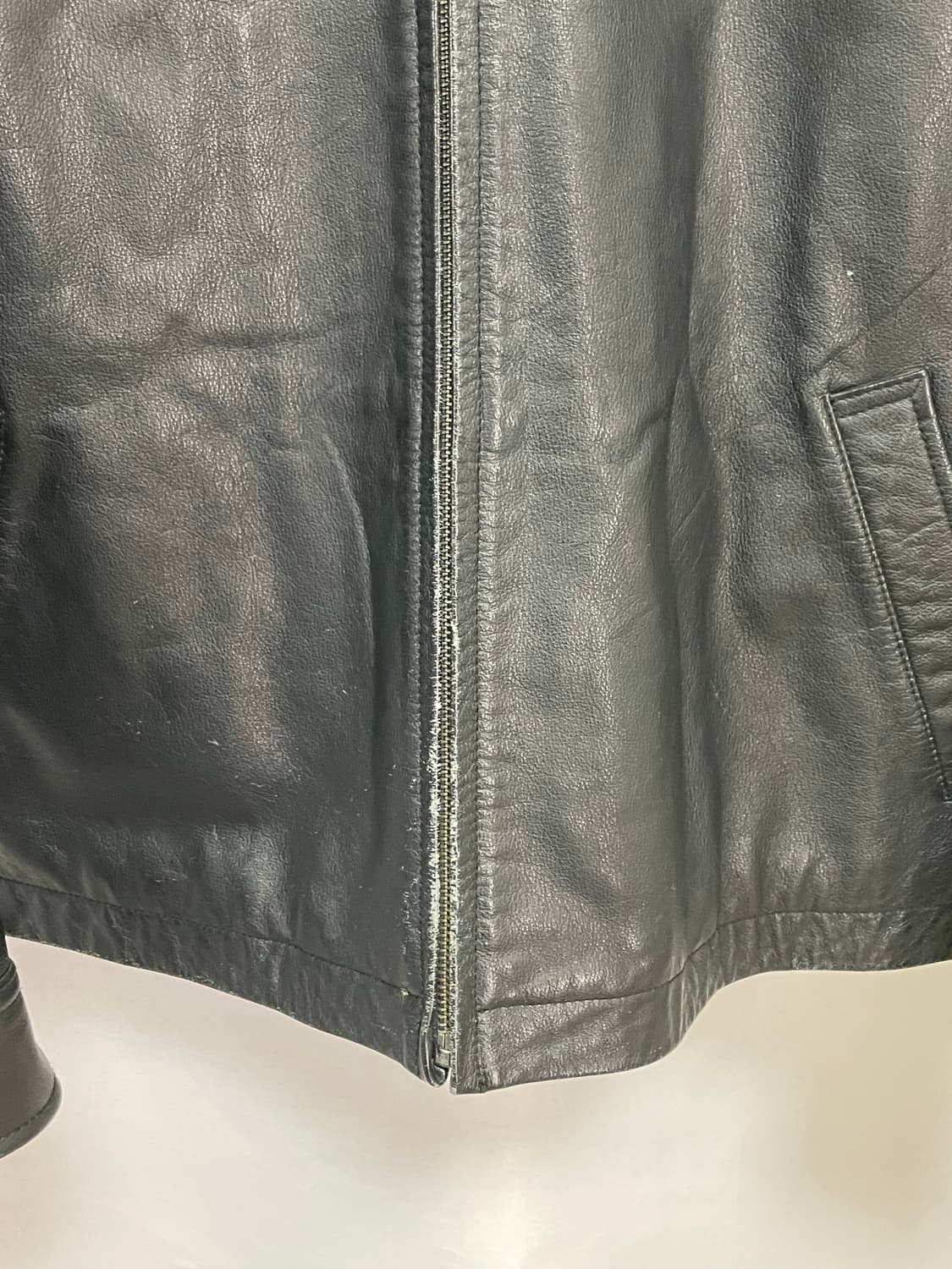 [D.O Archives] 90s 올드갭 레더 싱글 라이더자켓 블랙(L) 상품이미지7