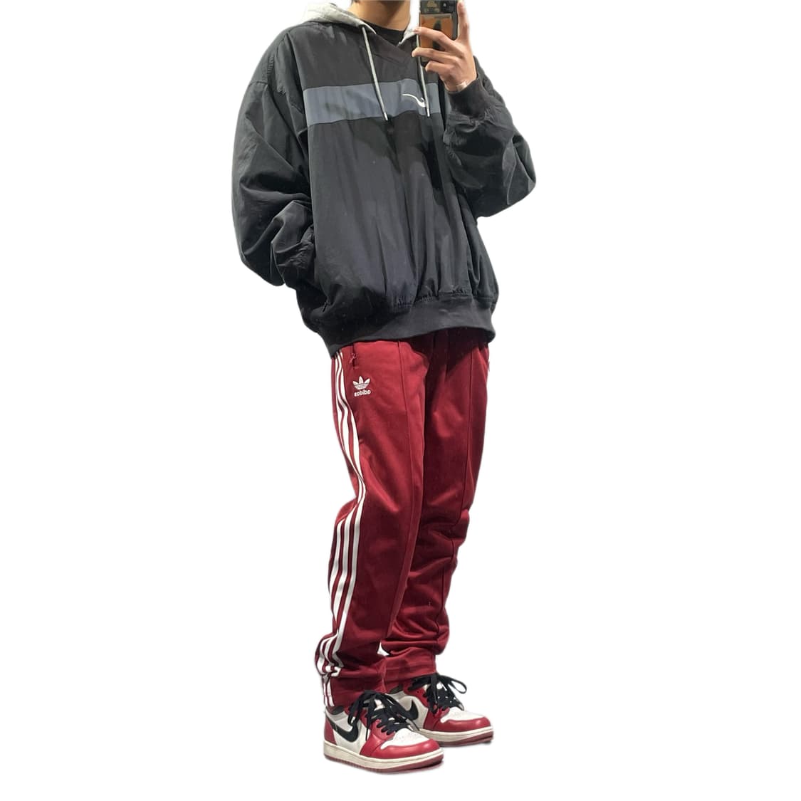 아디다스 칠리레드 나일론 츄바 상품이미지2