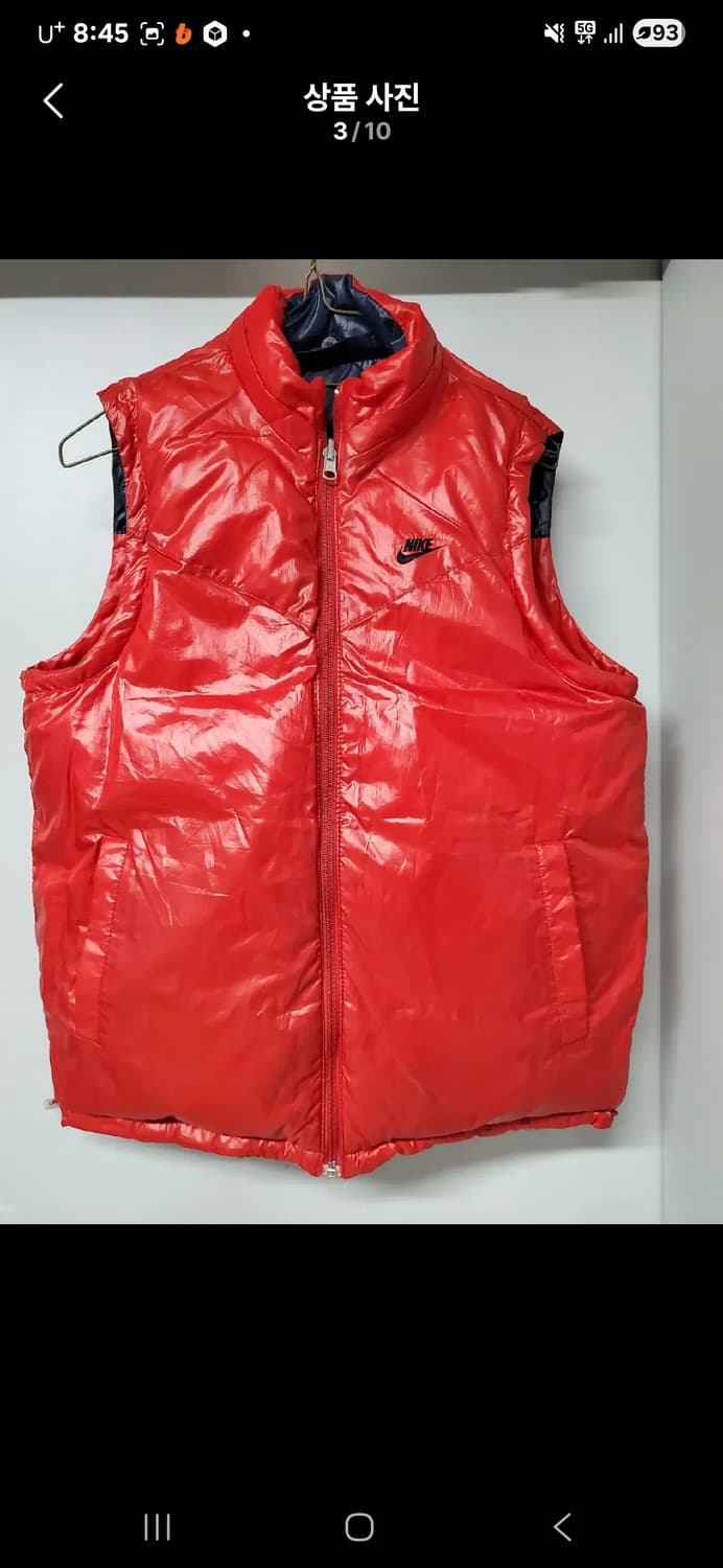 정품 나이키 양면 패딩 조끼 상품이미지3