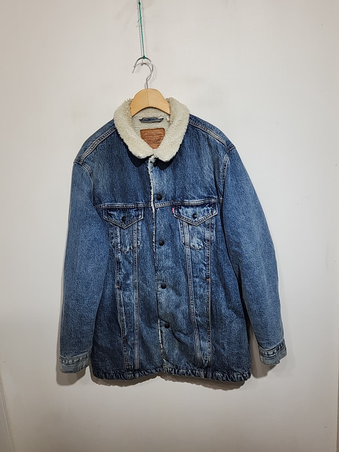 (XL) 리바이스 양털 청자켓 연청 데님자켓 빅E 레드탭  상품이미지1
