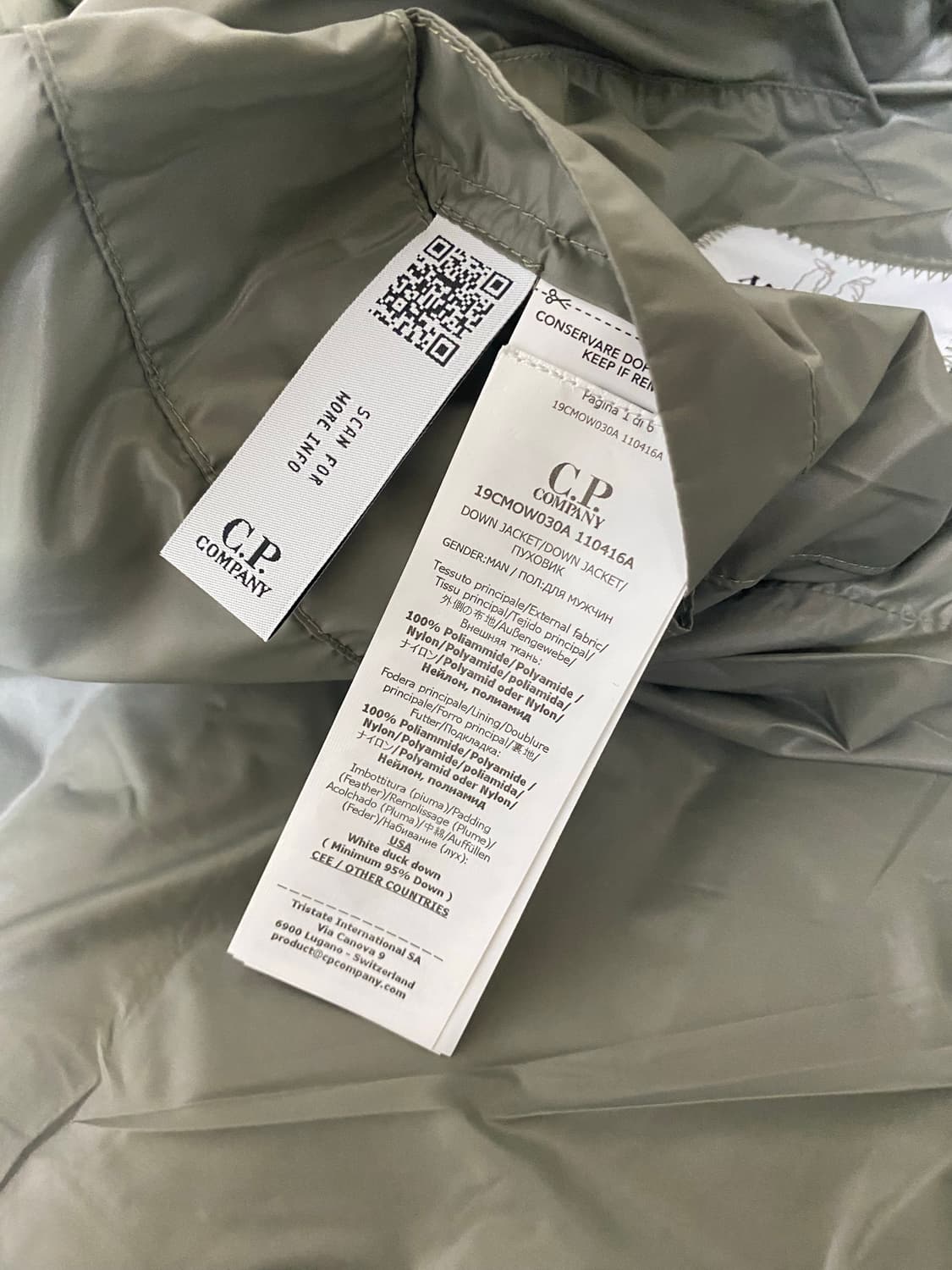 [L] 씨피컴퍼니 디디쉘 미디움 다운 자켓 펀지 그레이 상품이미지6