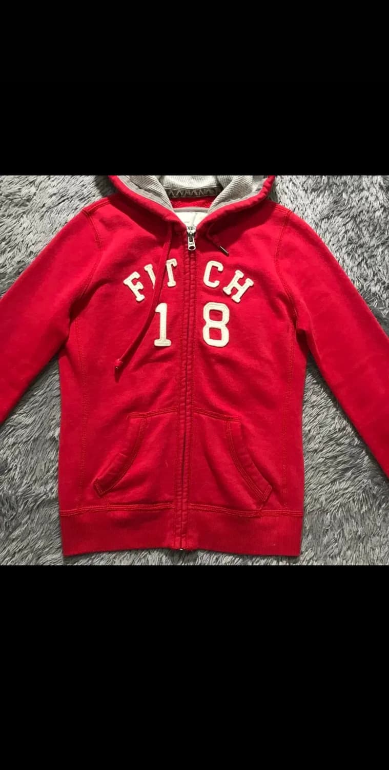 [[여성 XS, A급]# 아베크롬비(AF) 기모 후드 집업 상품이미지1