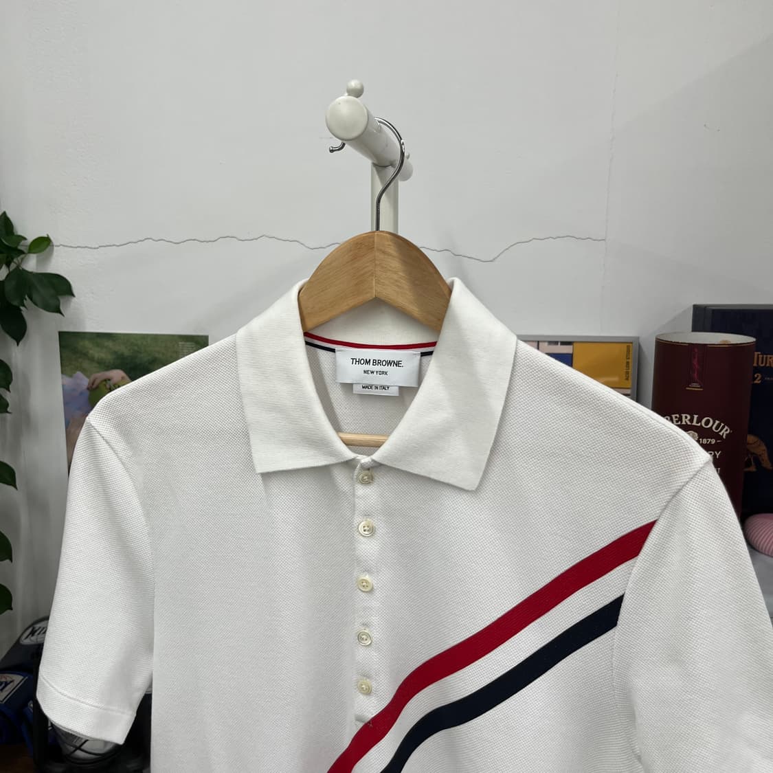 톰브라운 피케 반팔 칼라 티셔츠 1  상품이미지2