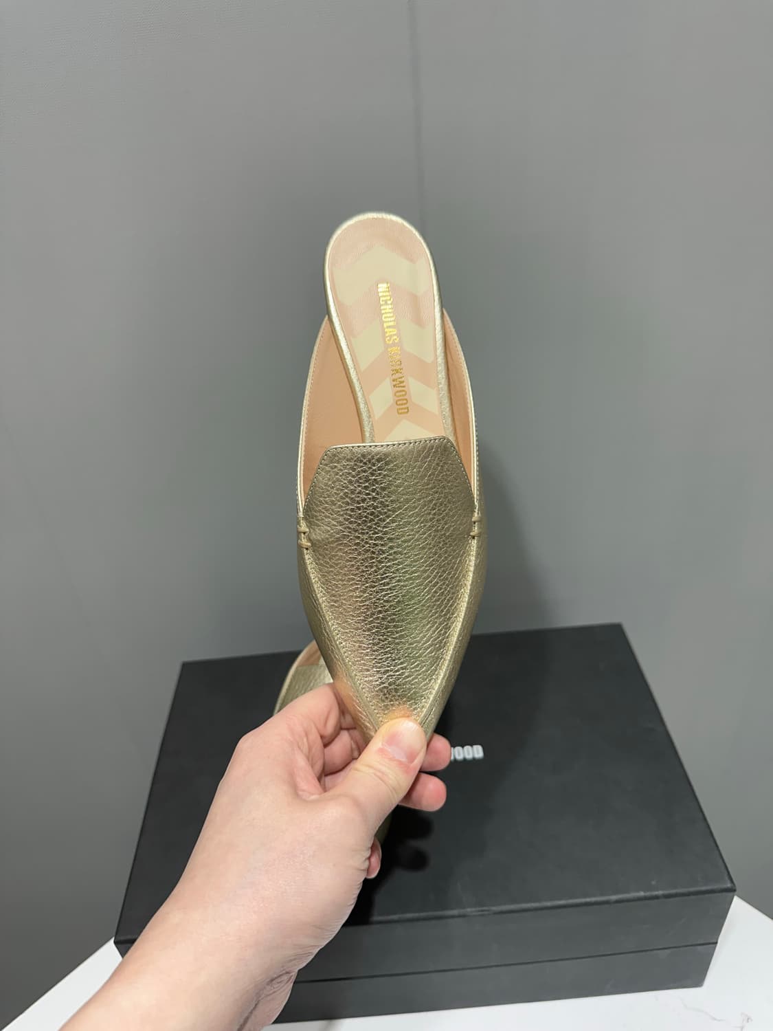 (정품/새상품) 니콜라스 커크우드 여성 플라티노 BEYA 뮬 상품이미지3