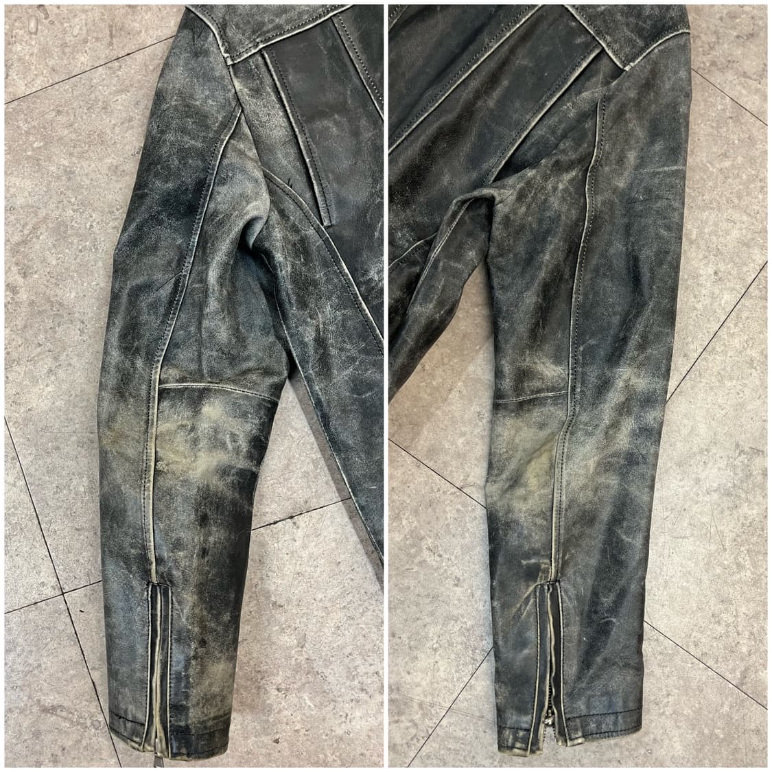 빈티지 레더 라이더 자켓 L #csz4050 상품이미지7