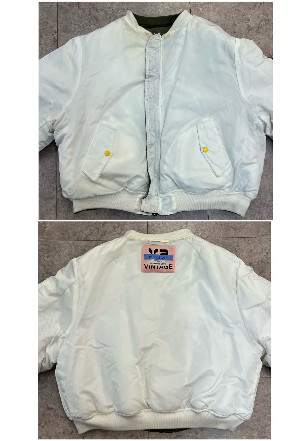 빈티지 리버시블 항공점퍼 카키 #csz2839 상품이미지9