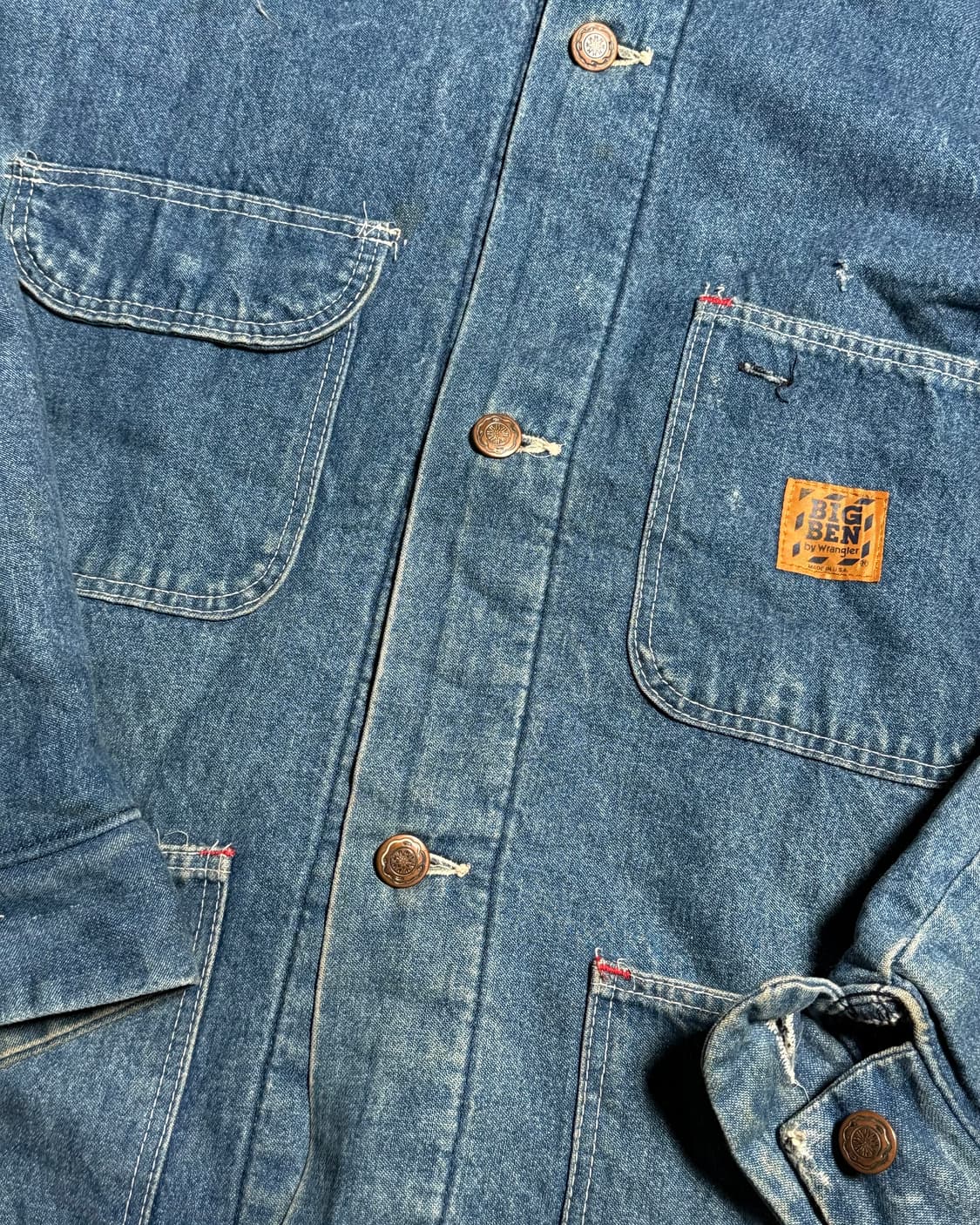 70-80‘s 빅밴 by 랭글러 블랑캣 라인드 데님 초어 자켓 44 상품이미지2