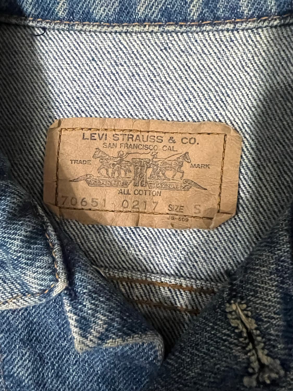 90s 리바이스 데님자켓 s 상품이미지2