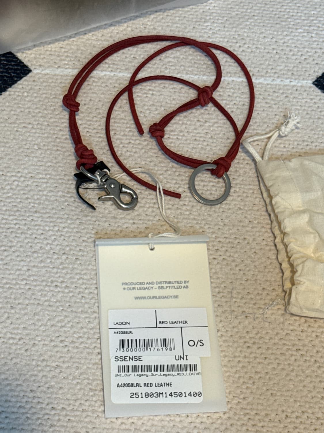 아워레가시 라돈 레더 키체인 레드 상품이미지1