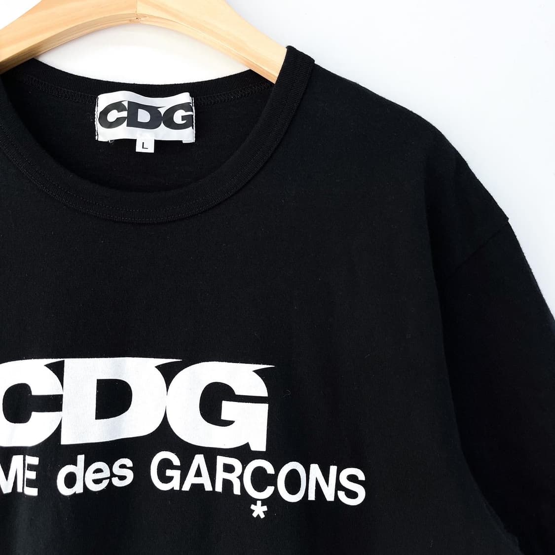 꼼데가르송 19S/S CDG 로고 블랙 티셔츠 상품이미지4