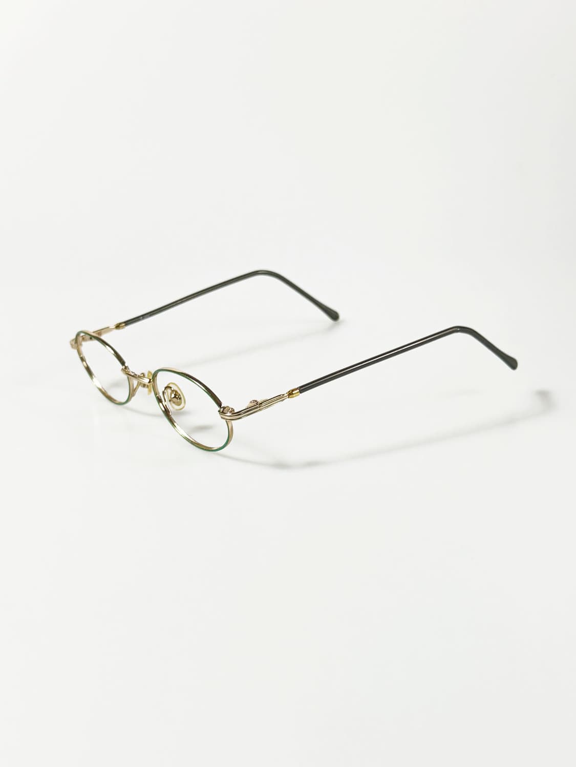 A.ONE 슬림 오벌 메탈 프레임 빈티지 안경 상품이미지3