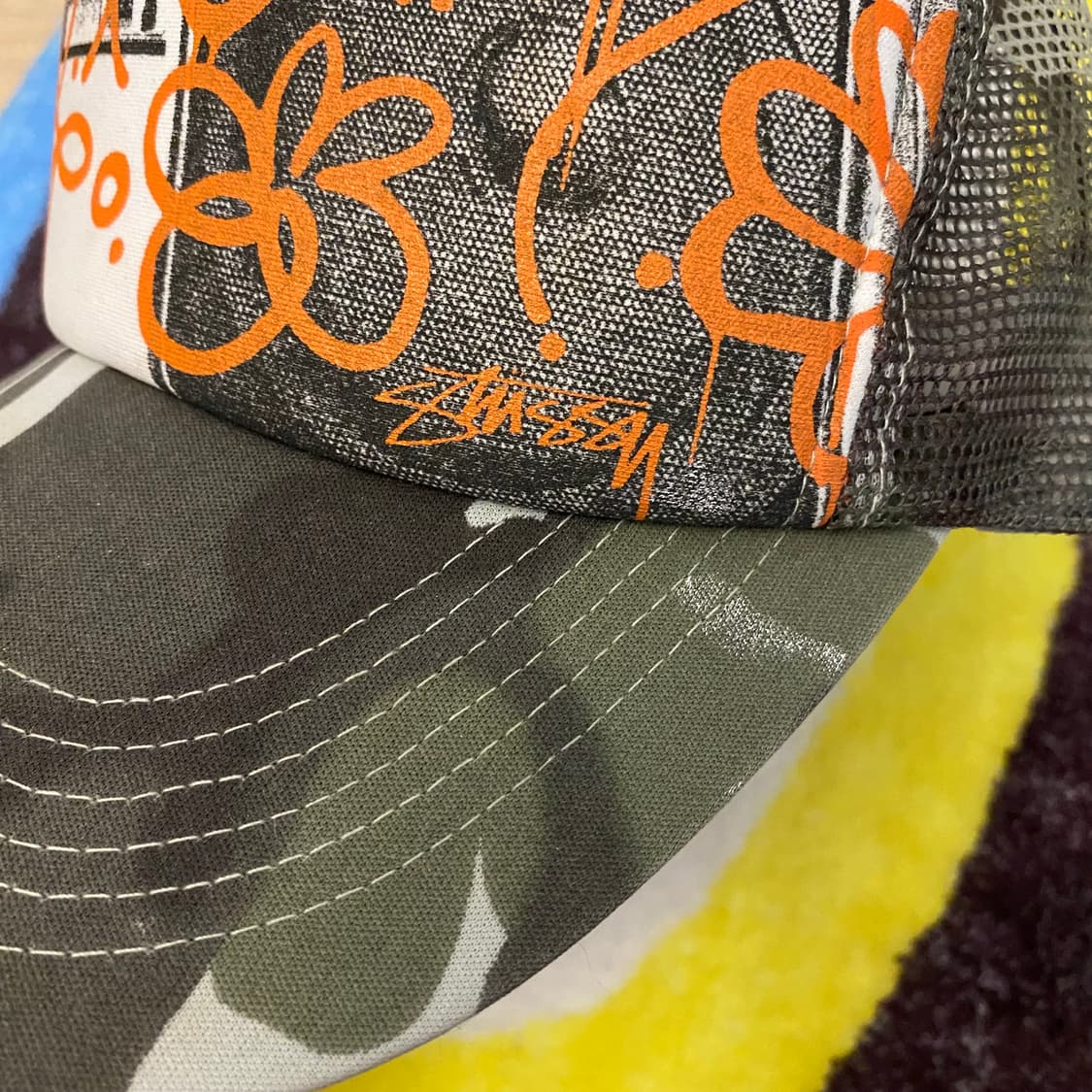 스투시 카모플라쥬 그래픽 메쉬캡 모자 상품이미지2