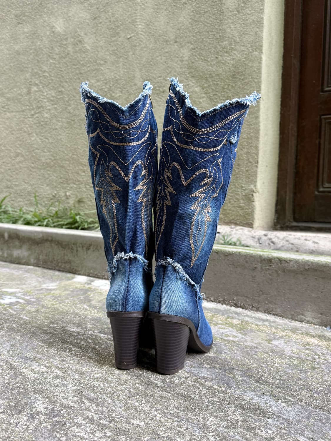 빈티지 웨스턴 데님 부츠 상품이미지3