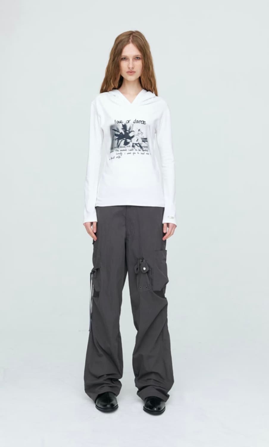 나체 STRAP CARGO PANTS(UNISEX/CHARCOAL) 상품이미지2