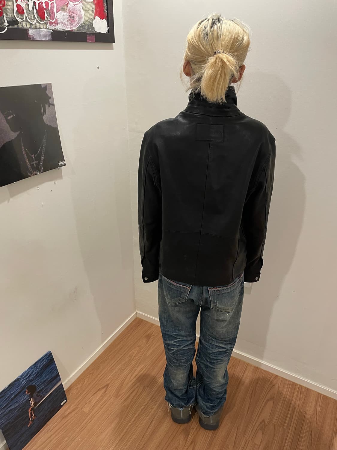 라프시몬스 캘빈클라인 가죽자켓 상품이미지2