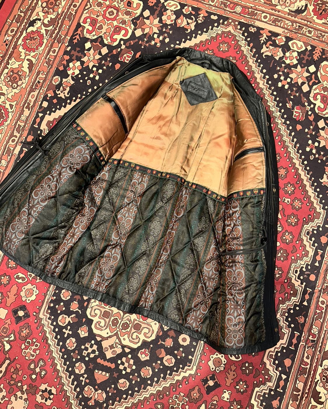 ( L-XL ) 가죽코트 가죽카코트 양가죽자켓 소가죽자켓 빈티지가죽 상품이미지5