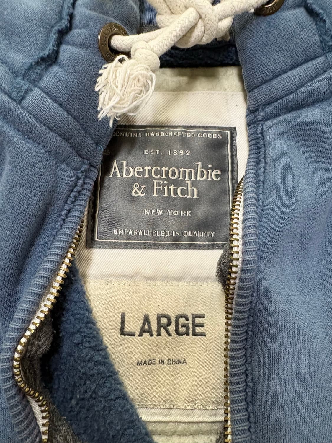 아베크롬비 후드집업 블루 L 상품이미지2