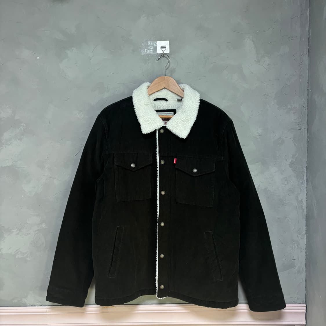 리바이스 코듀로이 쉐르파 자켓 카키 상품이미지1