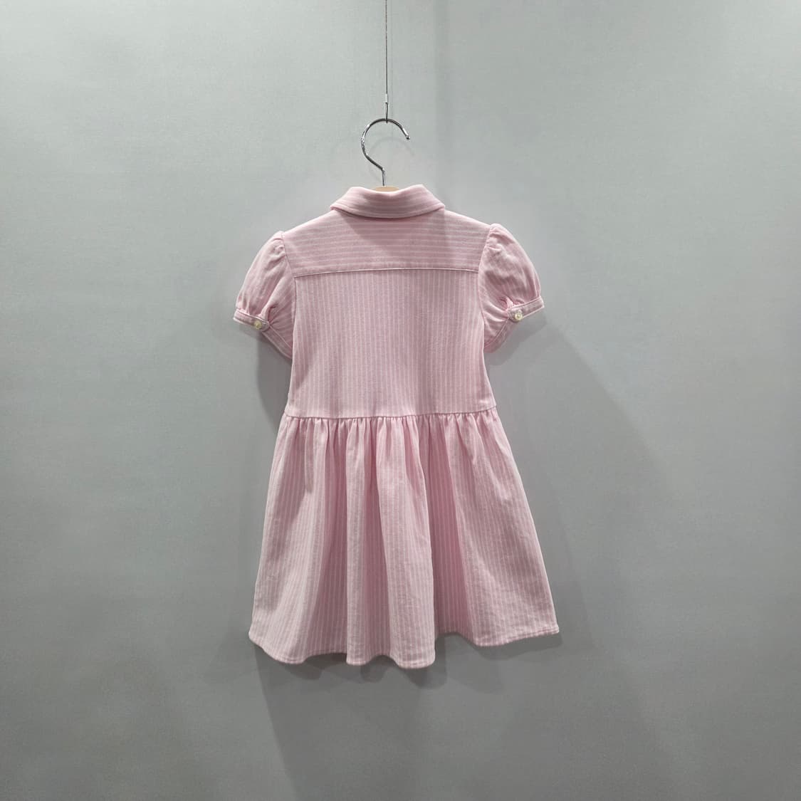폴로랄프로렌 여아 피케 스트라이프 셔츠 원피스 24M 상품이미지5