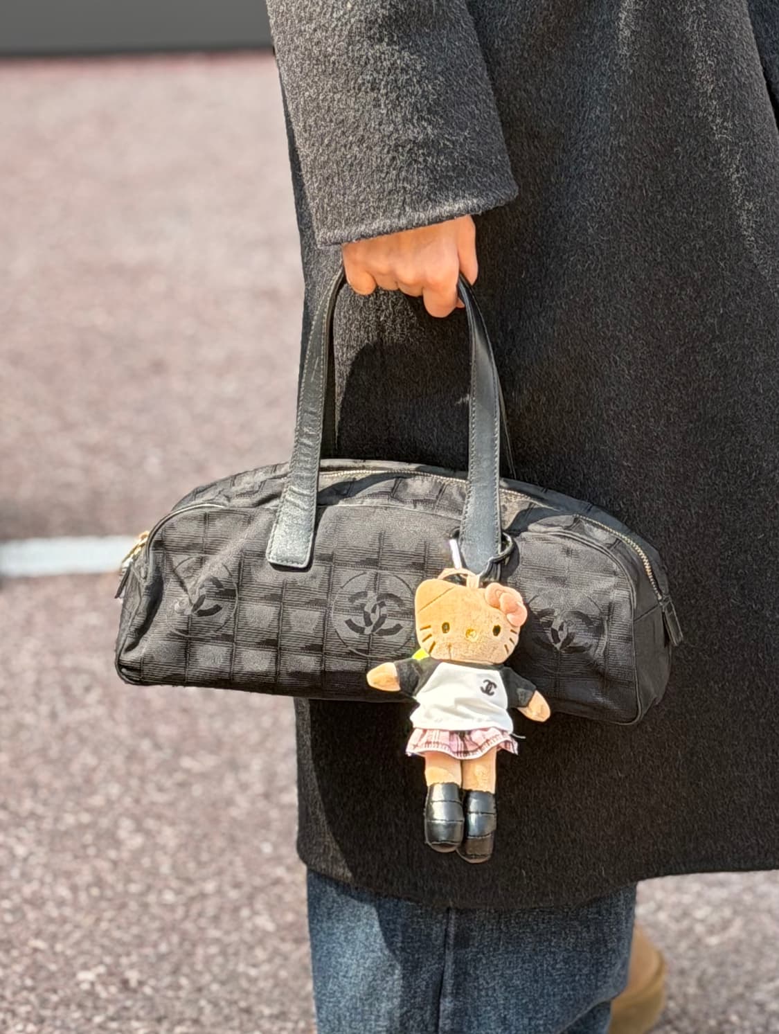 (풀구성) 샤넬 뉴트래블백 바게트백 블랙 빈티지 y2k 9번대 상품이미지1