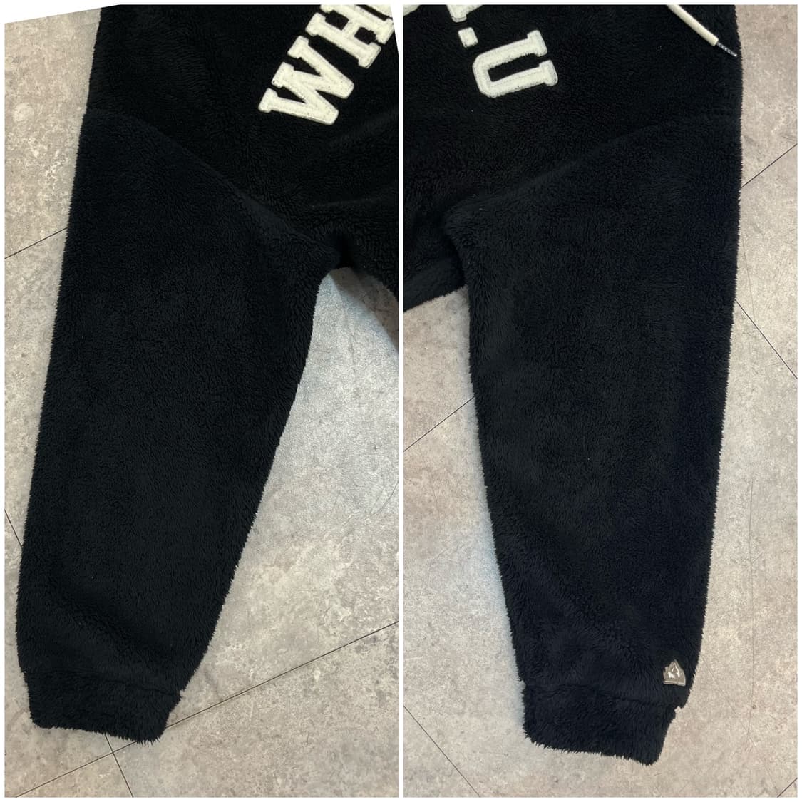 후아유 퍼플리스 후드집업 블랙 L #csz2258 상품이미지7