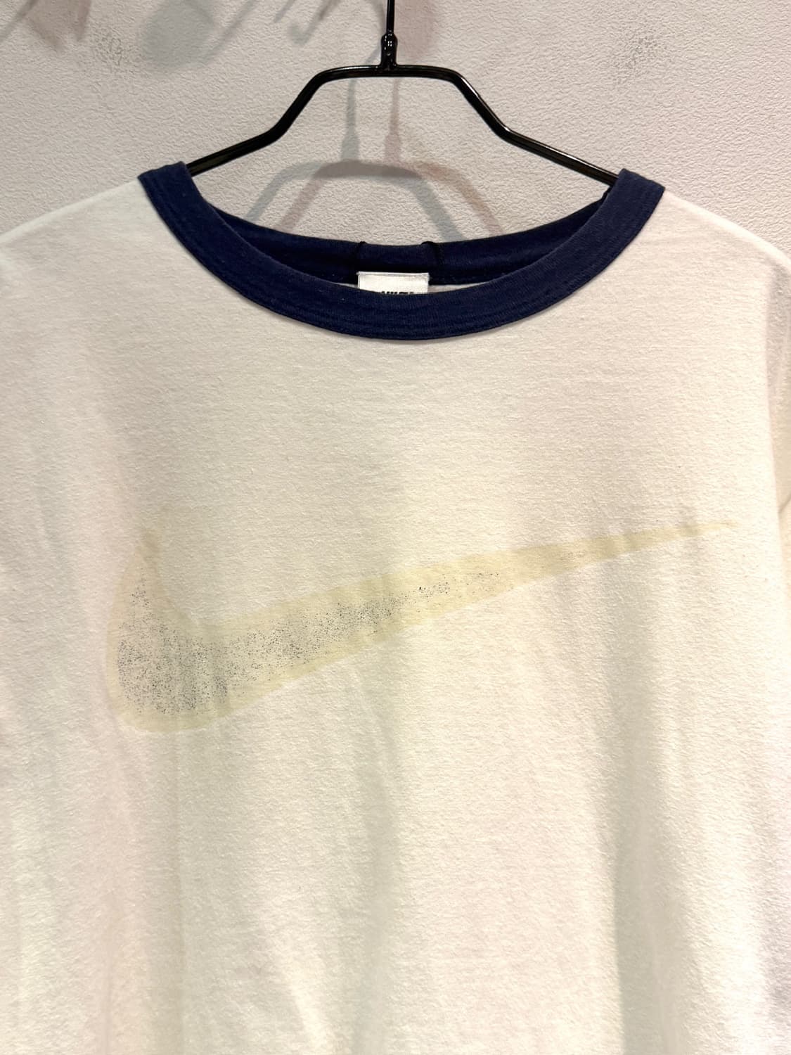 90s Nike Ringer T-Shirt White Navy 상품이미지3