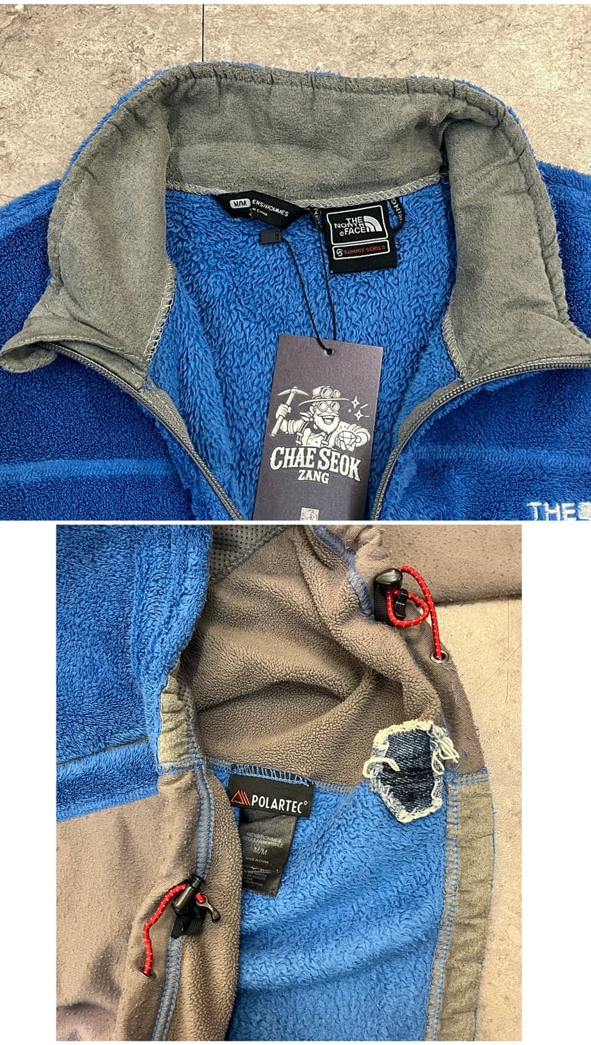 노스페이스 플리스 자켓 블루 M #csz3501 상품이미지4