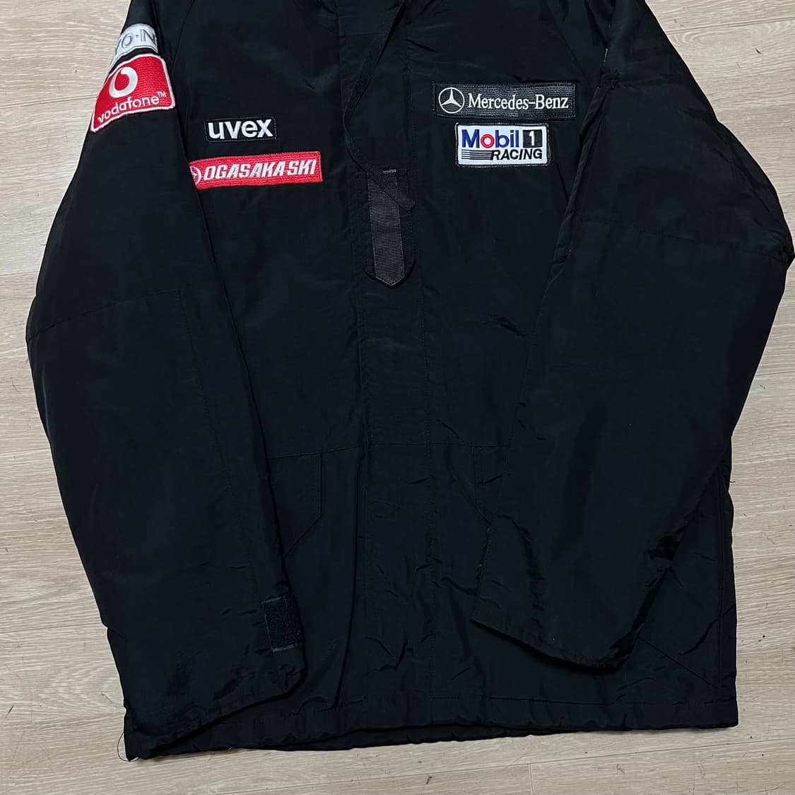 살로몬 벤츠 스폰서 패치 후드 바람막이 점퍼 [블랙] S/90 상품이미지3